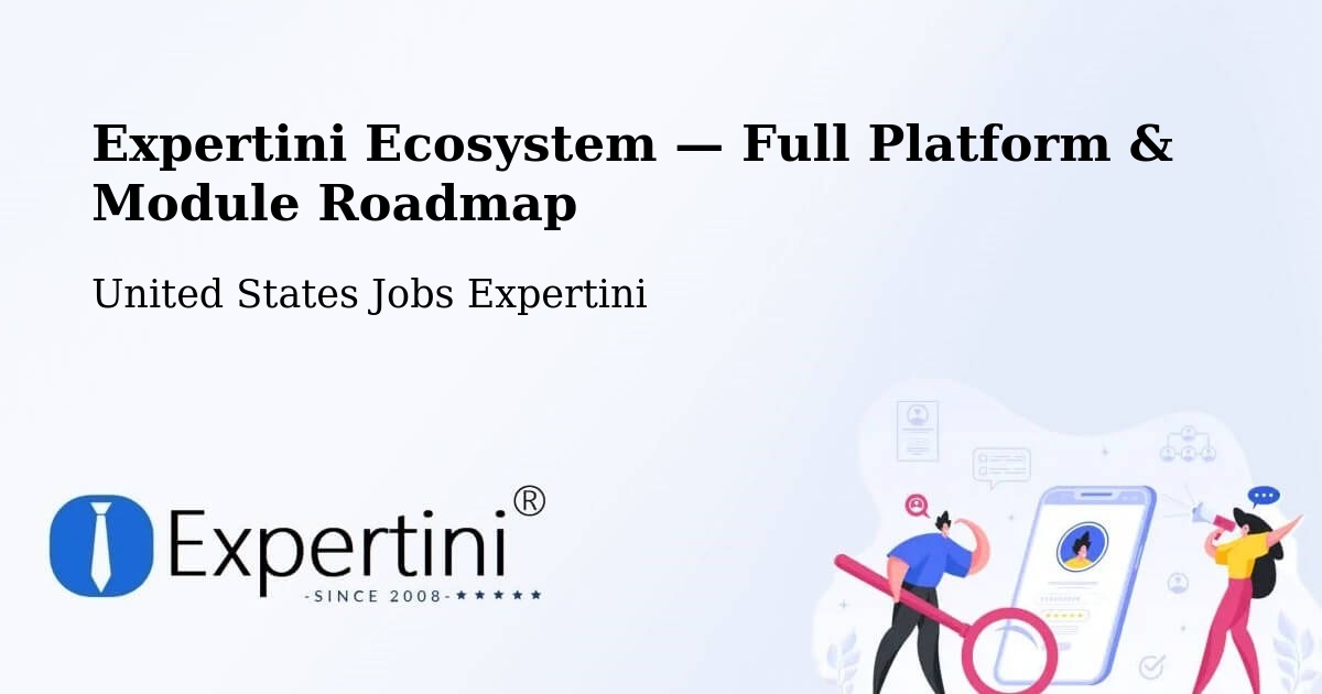 Expertini Ecosystem — Full Platform & Module Roadmap – Penitas